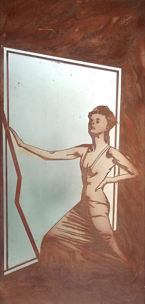 El eco de los espejos Metal Oxidado 118 x 57 cm